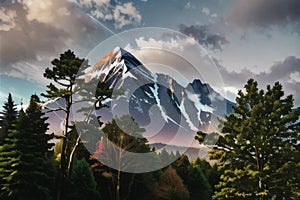 Close-up of the big mount