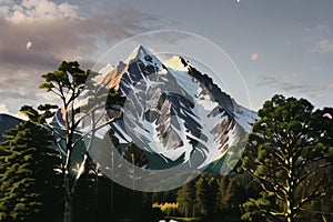 Close-up of the big mount