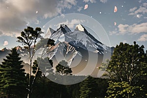 Close-up of the big mount