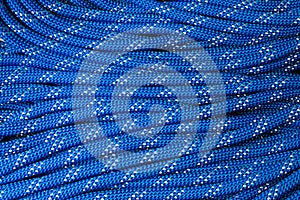 Close up of bight of dynamic rope