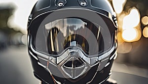 close-up of a biker on motorcycle, biker riding a bike, biker with helmet