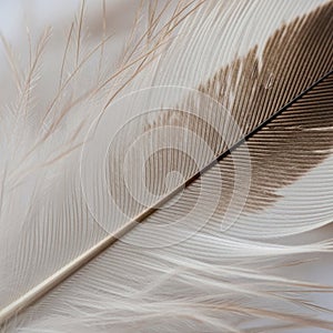 A soft gradient from white to brown, highlighting the delicate