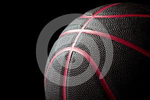 Close-up of Black basketball