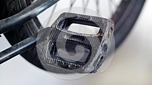 Close-Up of Black Bicycle Pedal