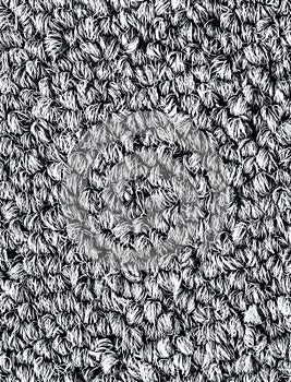 Close up black color carpet texture