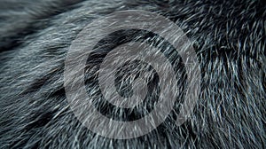 Close Up of a Black Dogs Fur