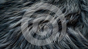 Close Up of a Black Dogs Fur