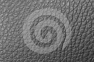 Close up of black leather texture