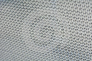 Close up of black net