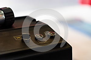 Car lift control unit close