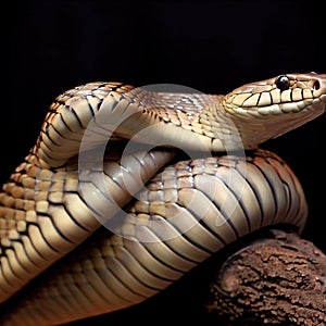 A Close-up of the Blacktail Cribo, the Graceful Non-venomous Snake