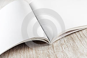 Close-up of blank book