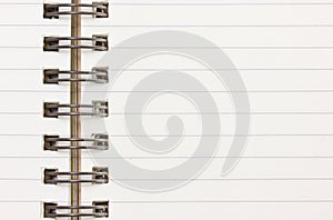 Close Up of Blank Notebook.