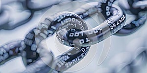 Digital Chain Links with Binary Code