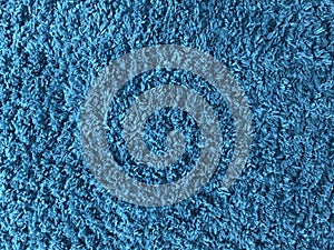 close up blue carpet texture. Cool background