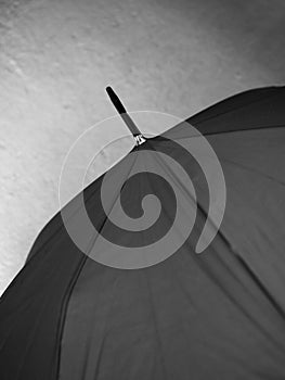 CLOSE-UP OF BLUE COLOR UMBRELLA