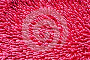 Close up of blue doormat or carpet textured