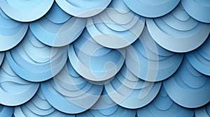 A close up of a blue pattern that looks like scales, AI