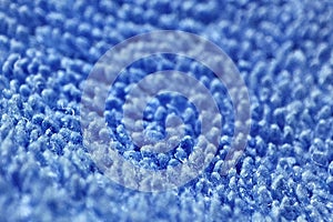 close up blue textile textured background