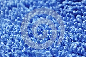 close up blue textile textured background