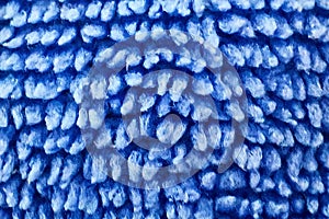 close up blue textile textured background