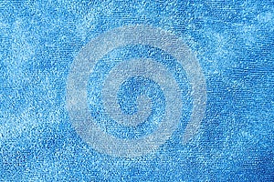 close up blue textile textured background