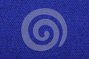 Close-up of blue texture fabric cloth, textile background