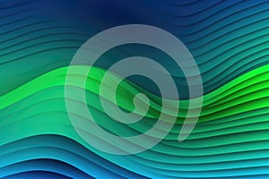 Close up of blue to green seamless wave pattern, created using generative ai technology