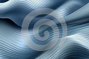 Close up of blue to grey seamless wave pattern, created using generative ai technology