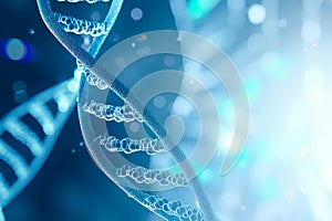 Close up of blue and white structure with blurry background. Generative AI