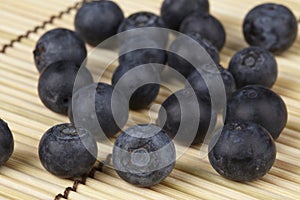 Blueberry on strawmat