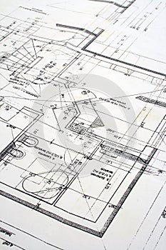 Vista de cerca de dibujo técnico 