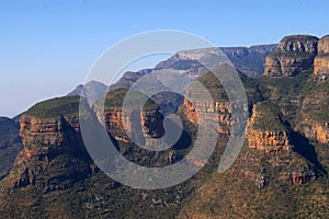 Close up of Blyde River Canyon in Mpumalanga South Africa