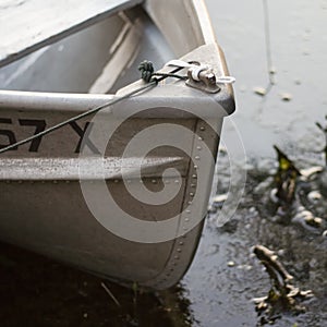 Close-up of boat bow
