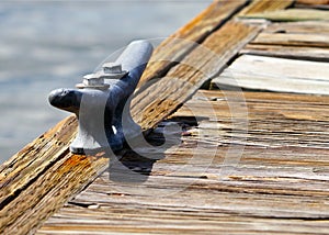 Close-Up of Boating Cleat