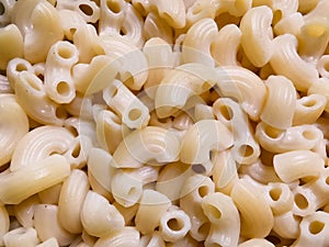 Close-up boiled macaroni background