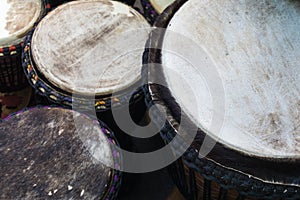 Close up Bongos Drums