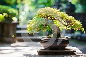 Close-up of bonsai tree