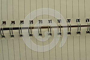 Close up book binder