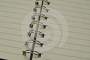 Close up book binder