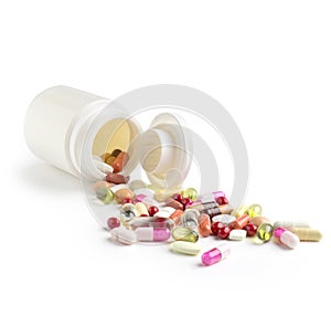 Bottle of assorted medicines