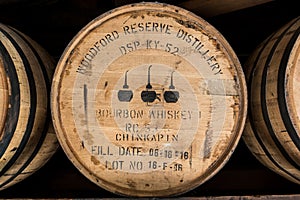 Close Up of Bourbon Barrel at Woodford Reserve