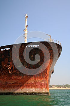 Close up of the bow of the River Princess