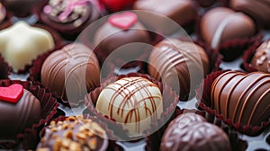 Close-Up of a Box of Chocolates