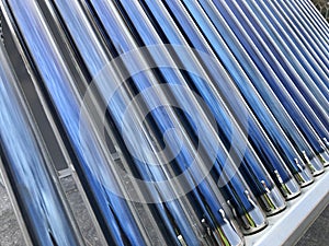 Close up of brand new solar heating elements