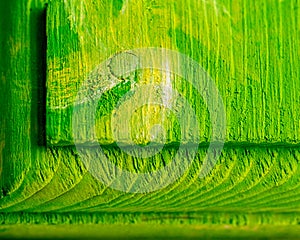 Close Up of Bright Green Textured Wood Abstract photo