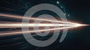 A close up of a bright light in the sky, AI