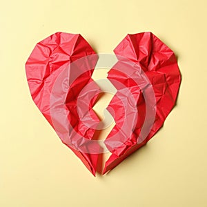 Close Up Of A Broken Heart