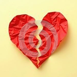 Close Up Of A Broken Heart