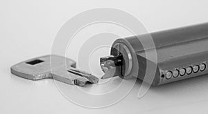 broken key in the lock